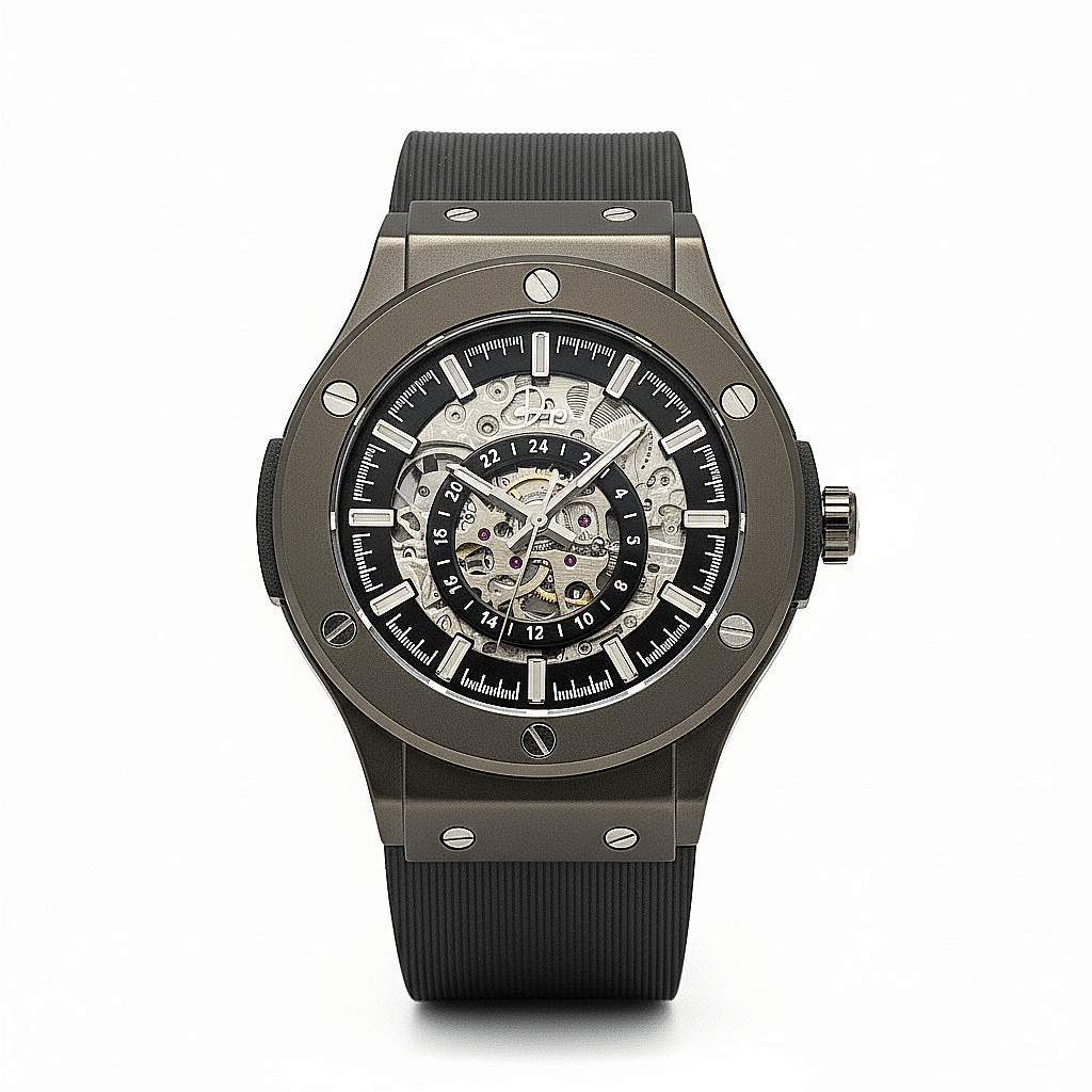 Skeleton Automatic Luxury Watch – The 199 Gunmetal
