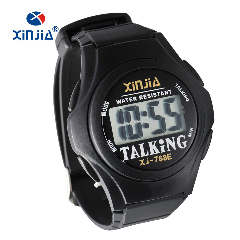 ENGLISH or SPANISH Talking Wrist Watch Rooster Alarm 4 Free Batteries From U.S