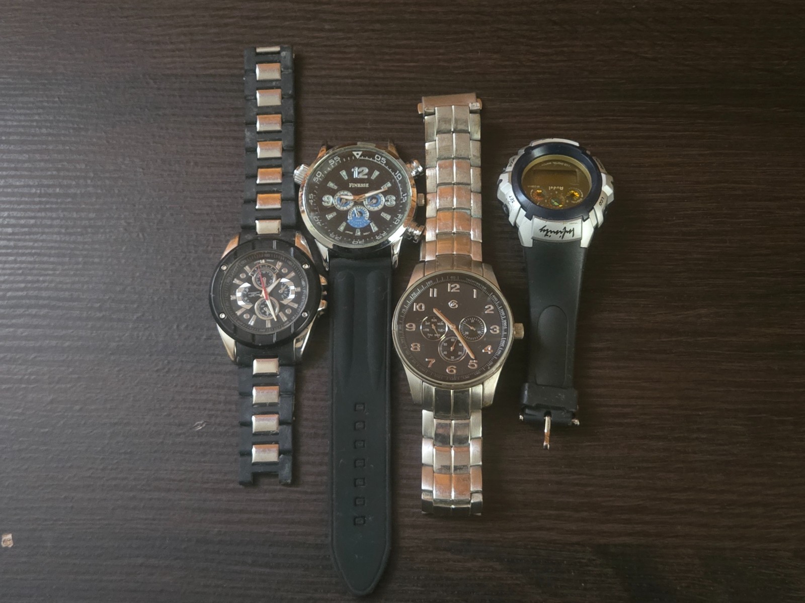 Vtg Fashion Watch Lot Repair Parts Finesse George Audel Broken Bands Untested