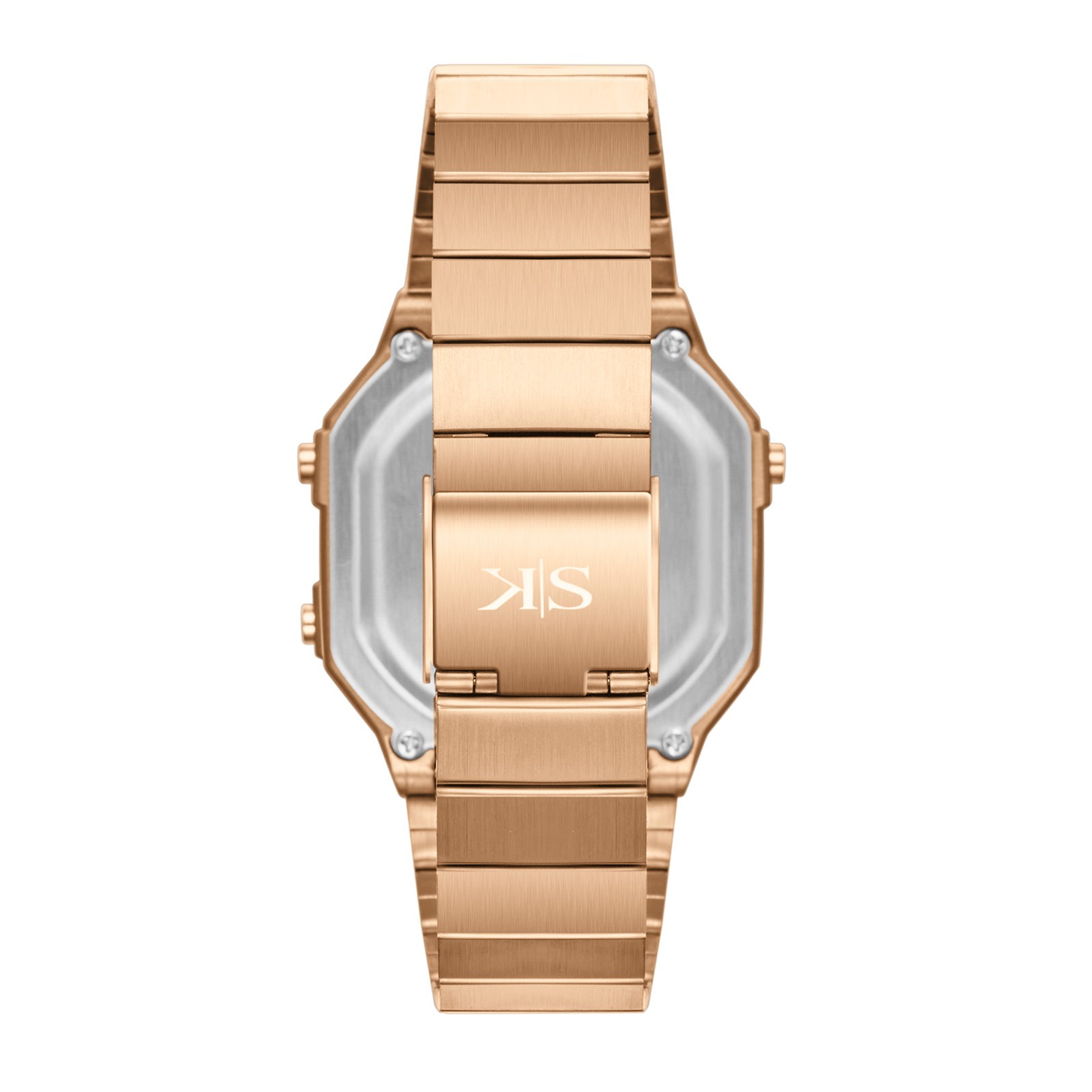 Kenneth Scott Women’s Digital Watch | Rose Gold Dial, 43mm, 50 m (5 ATM)