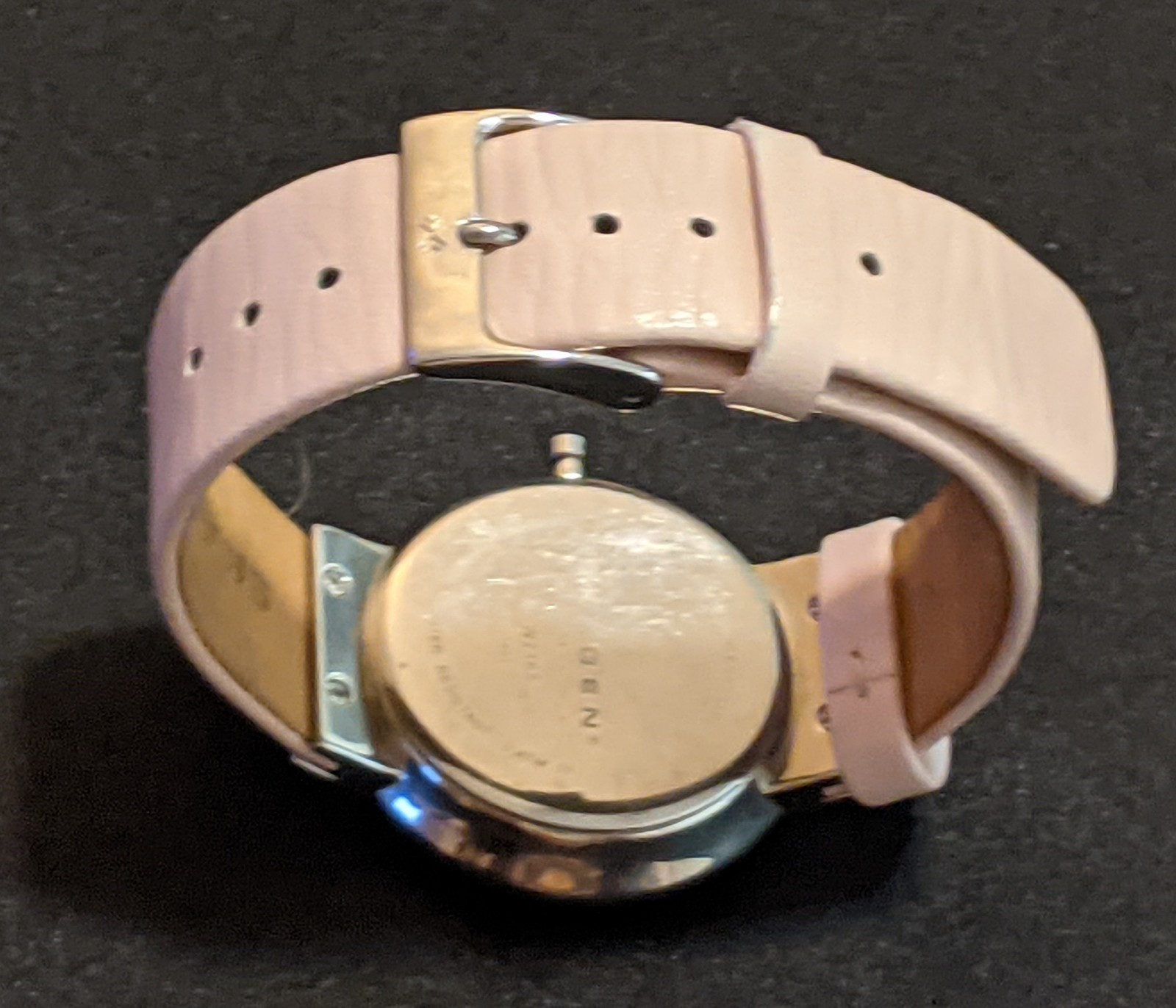 SKAGEN Women’s Quartz Watch SKW2165 MOP Crystal Bezel Blush Pink Leather Band