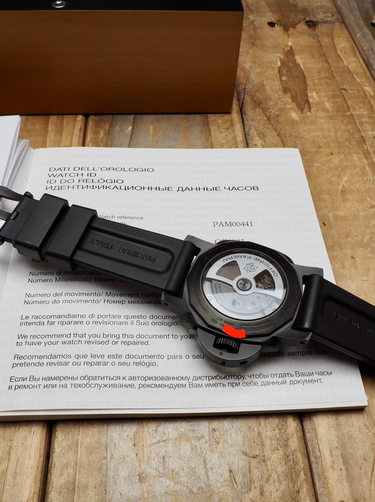 Panerai Luminor 44 Ceramic Ceramica Auto PAM00441 «T» Full Set 2 Straps! CRAZY!