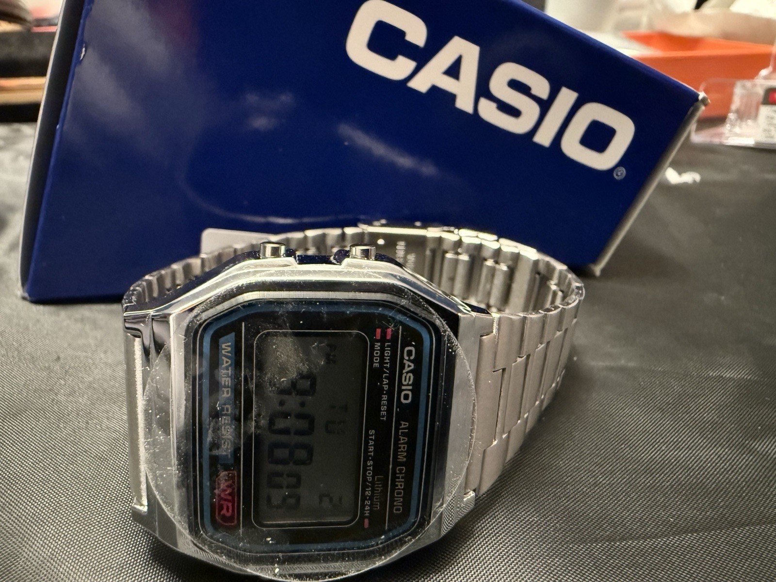 🤩 Casio Mens Digital Silver Tone Stainless Steel Expansion Watch A168wa-1jcp