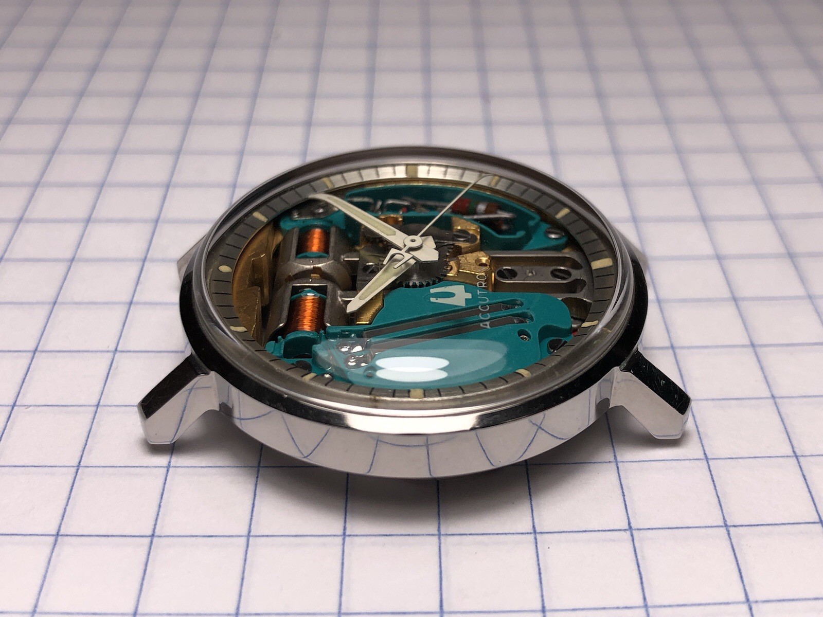 Vintage 1970 Bulova Accutron Spaceview «G» #2528 (A) Tuning Fork 214 Men’s Watch
