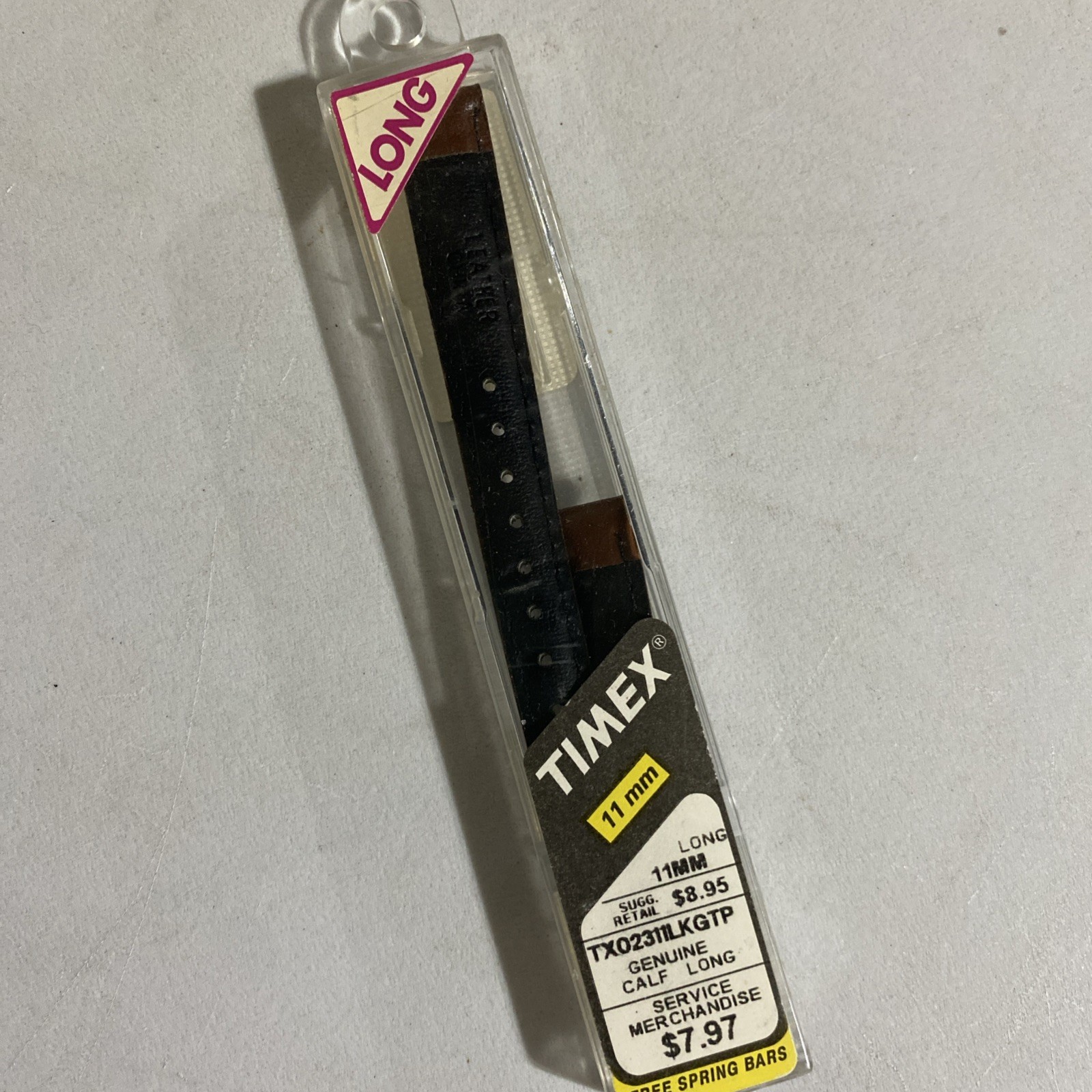 11mm Vintage Timex Genuine Calf Leather Watch Band – Black – Women – NEW! Brown
