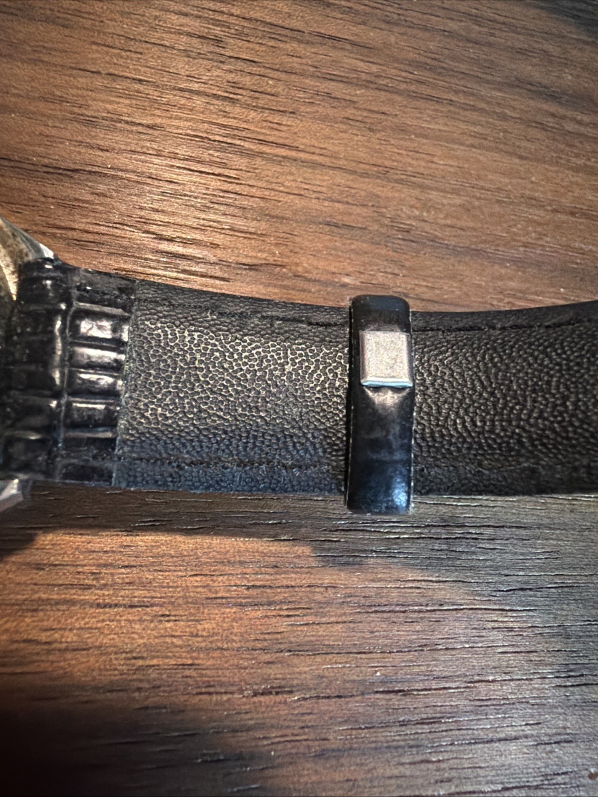 Vintage Bulova Men’s Quartz Watch DayDate Display Needs New Battery Leather Band