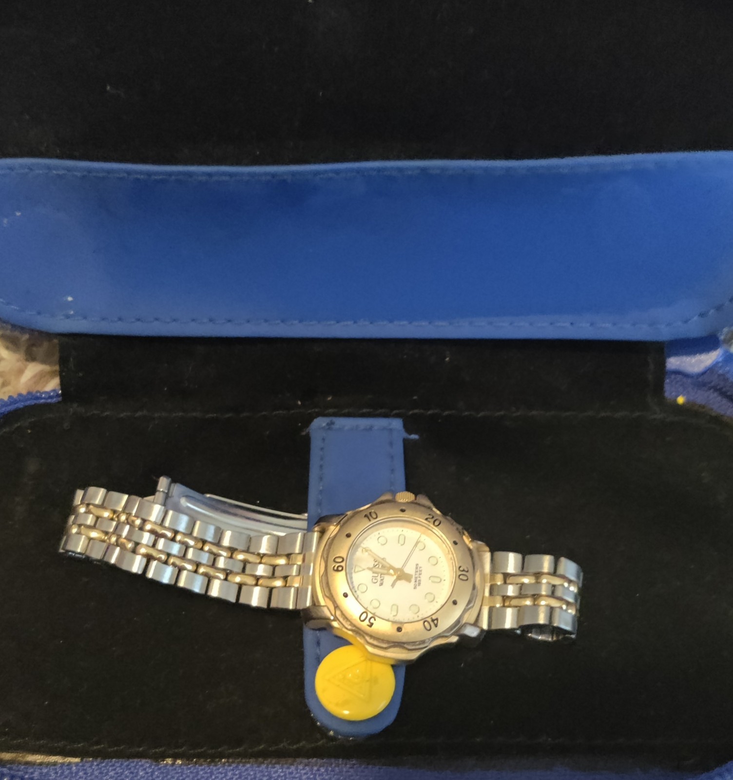 1996 Guess WaterPro Quartz Date Two Tone Women’s Watch – New Battery