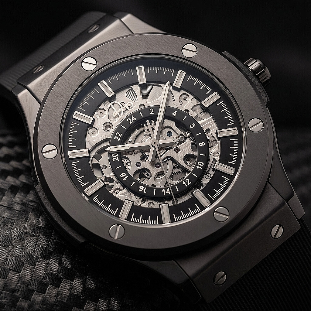 Skeleton Automatic Luxury Watch – The 199 Gunmetal