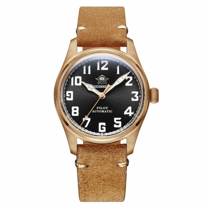 ADDIESDIVE AD2114 39mm Bronze Men Watch. Ships from USA.
