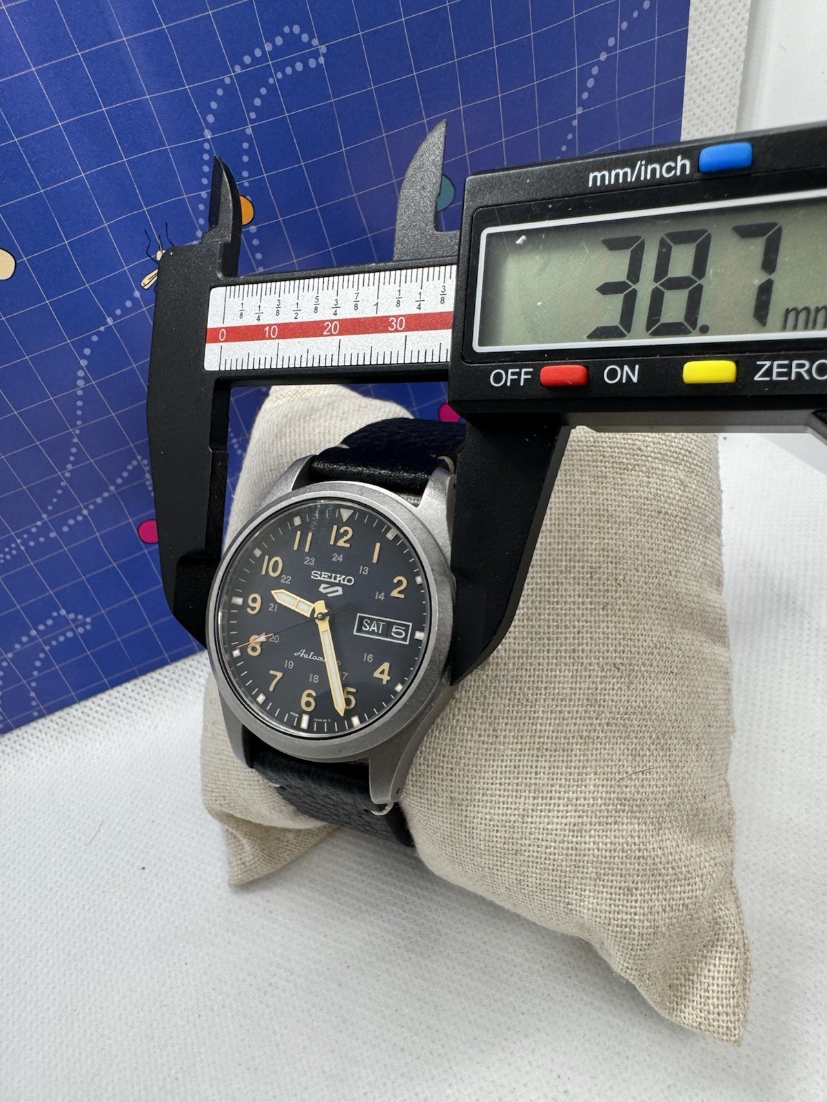 Seiko 5 Sports Blue Men’s Watch – SRPG39K1 with Box