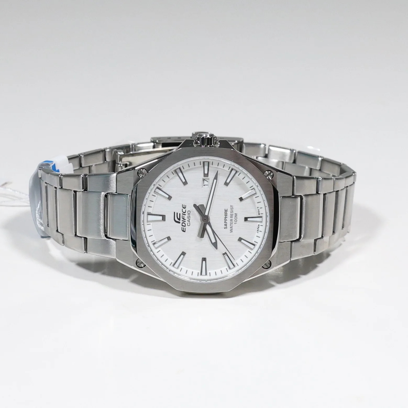Casio Edifice Men’s Silver Dial Stainless Steel Sports Watch EFR-S108D-7AVUEF