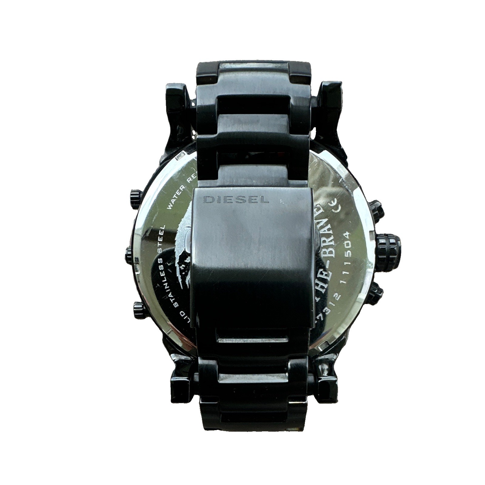 Diesel Only The Brave Men’s Quartz Chronograph Date Black SS Bracelet 52mm+