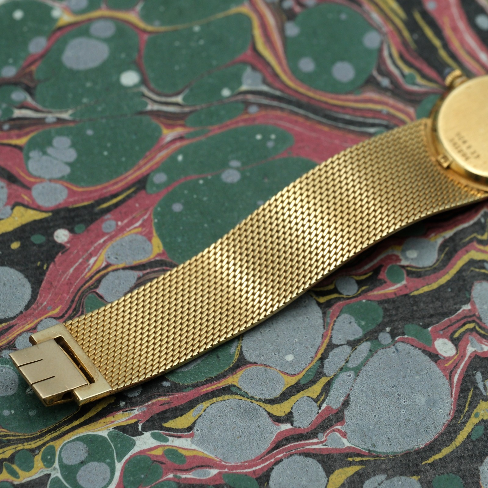 Piaget 924 B11 18K Yellow Gold Ultra Thin Bracelet Watch c.1970 Vintage – 49.6 g