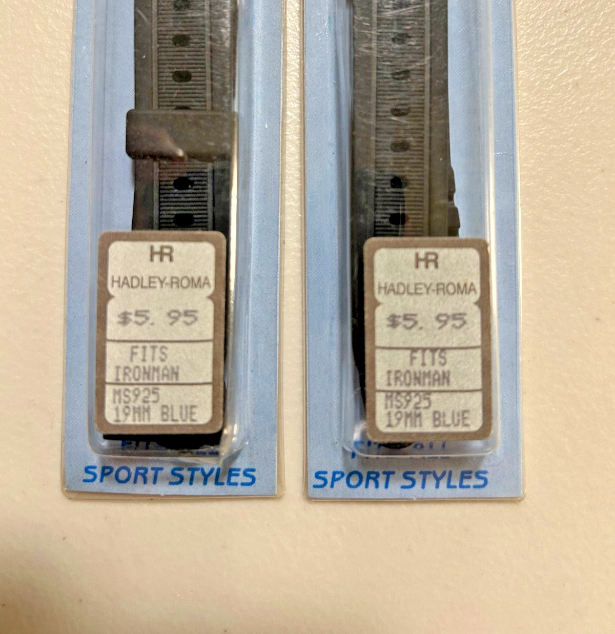 2 Vintage New Old Stock Gents Hadley Diver’s Wristwatch Bands