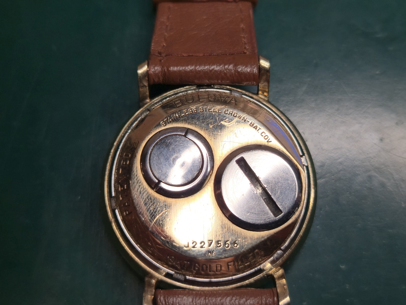 1966 Bulova Accutron Men’s Watch 10K Gold Filled 214 Tuning Fork New Battery