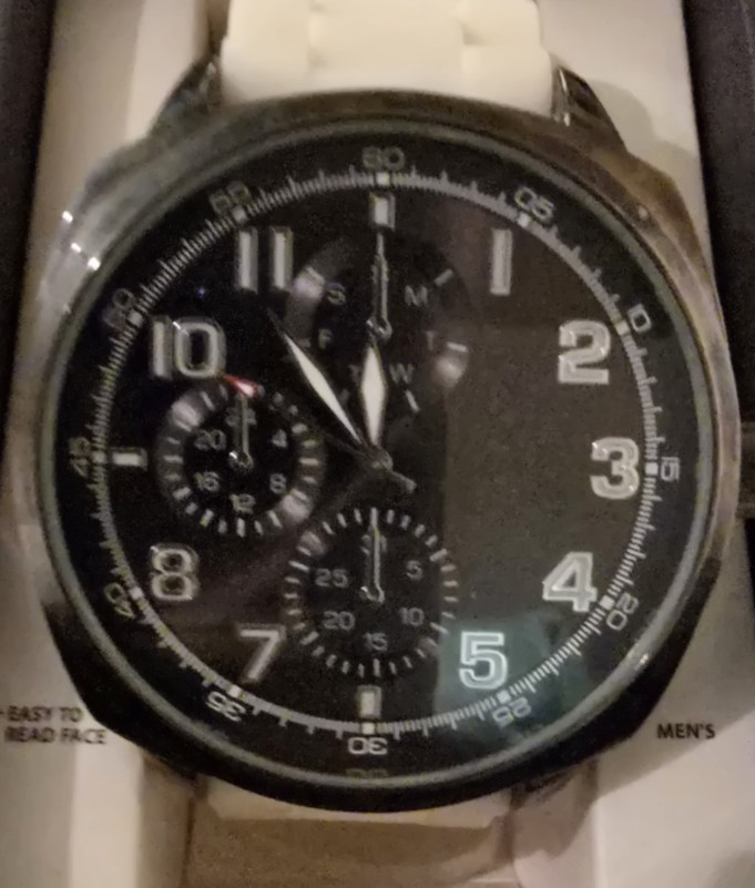 MOSSIMO BLACK LARGE FACE WATCH FMDM 0144 Working with New Battery