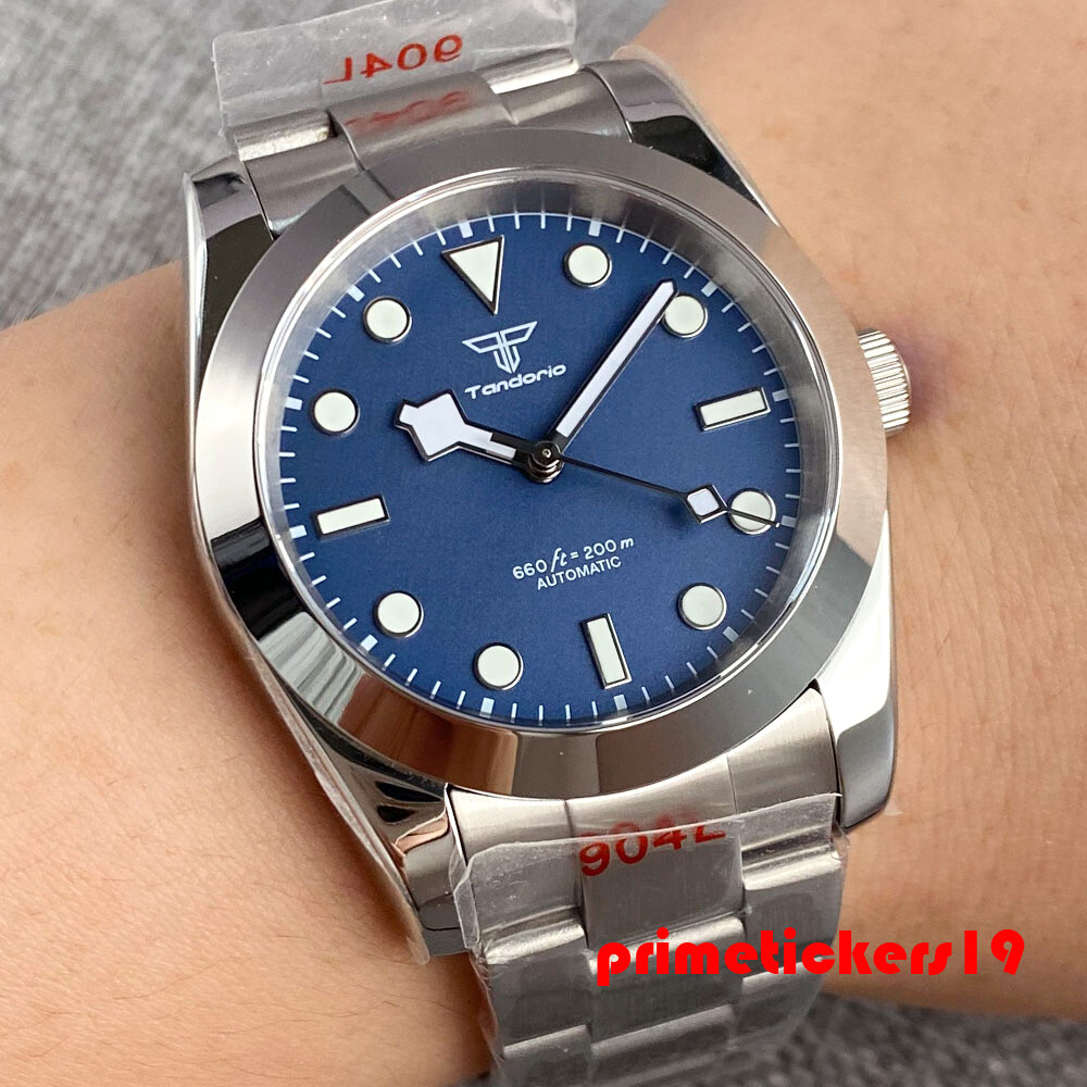Tandorio Sapphire 36mm/39mm Automatic Men Watch NH35 PT5000 Snowflake Hands Lume