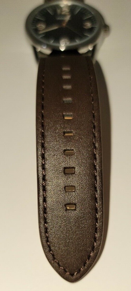 Fossil NEW Ledger Three-Hand Brown Leather Watch and Bracelet Gift Set (BQ2465)