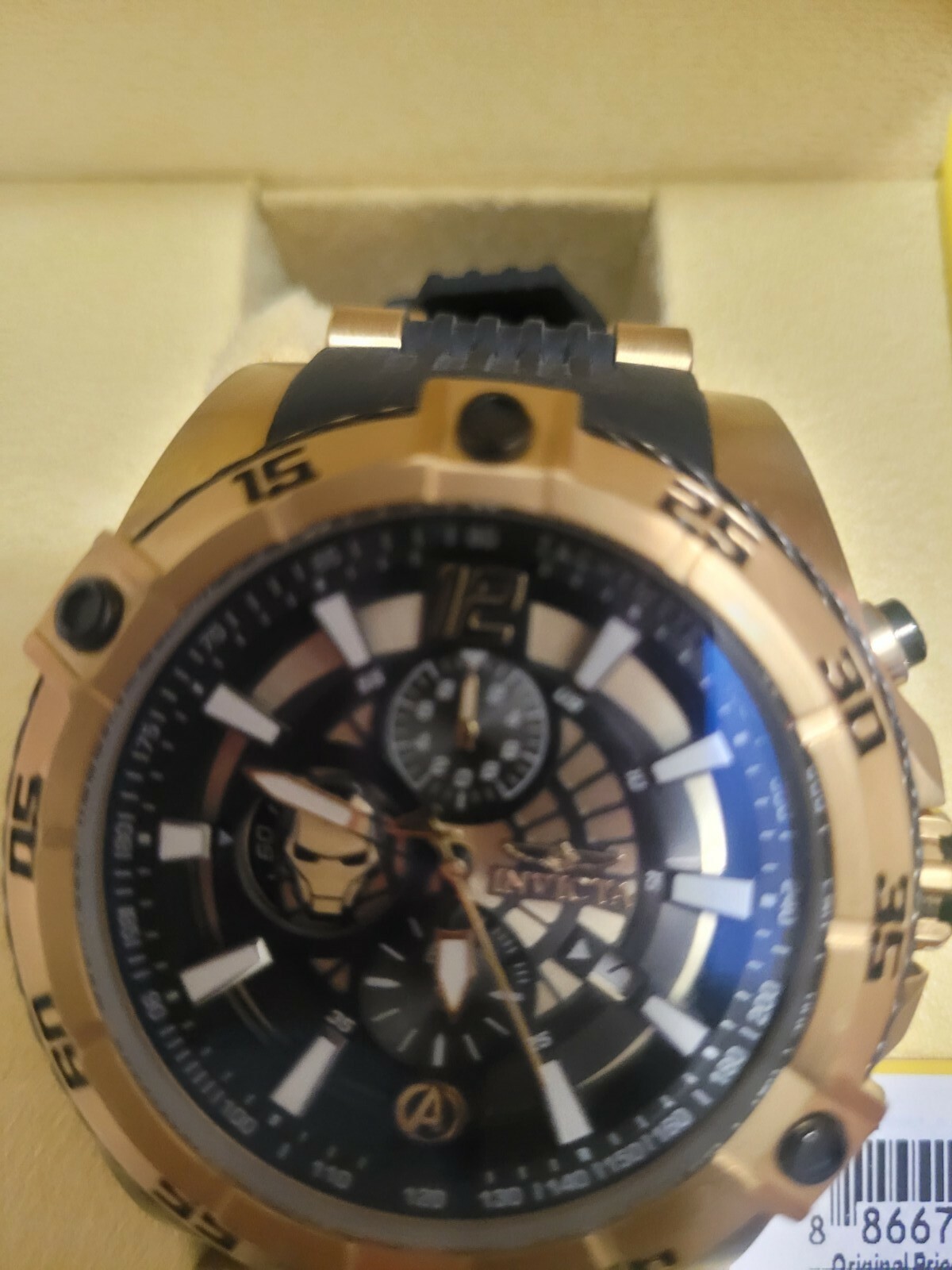 Invicta 26798 Men’s Black Watch, new with tag Iron Man edition 