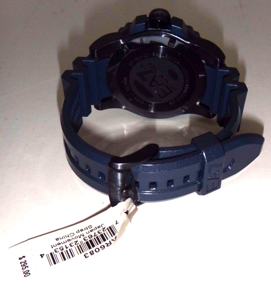 EMPORIO ARMANI Men’s Sportivo Blue S/Steel Watch AR6083 Blue Dial 46mm WR 20 ATM