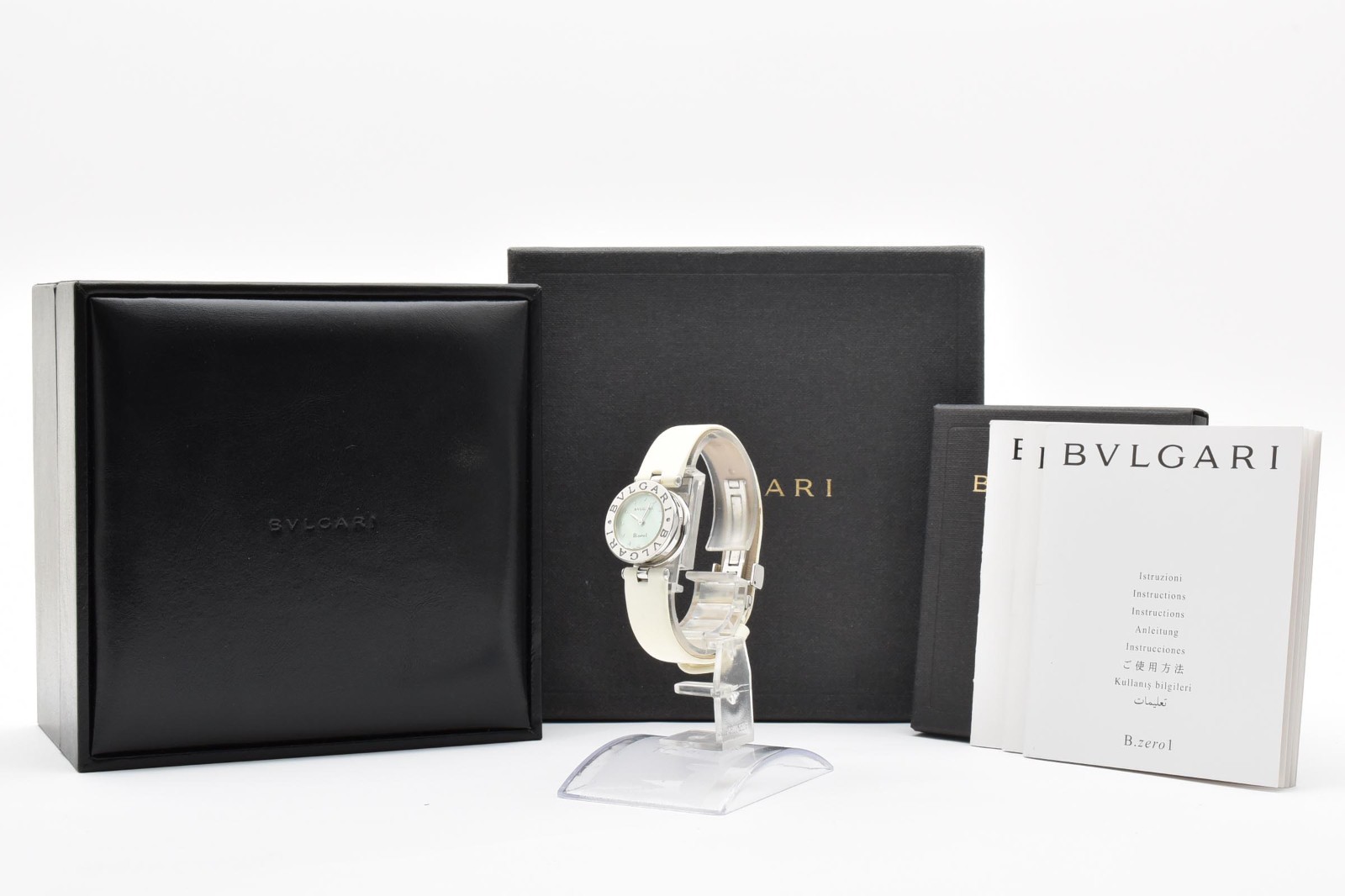 [NEAR MINT in Box] BVLGARI B.zero1 BZ22S SS Band Women’s Quartz Watch JAPAN