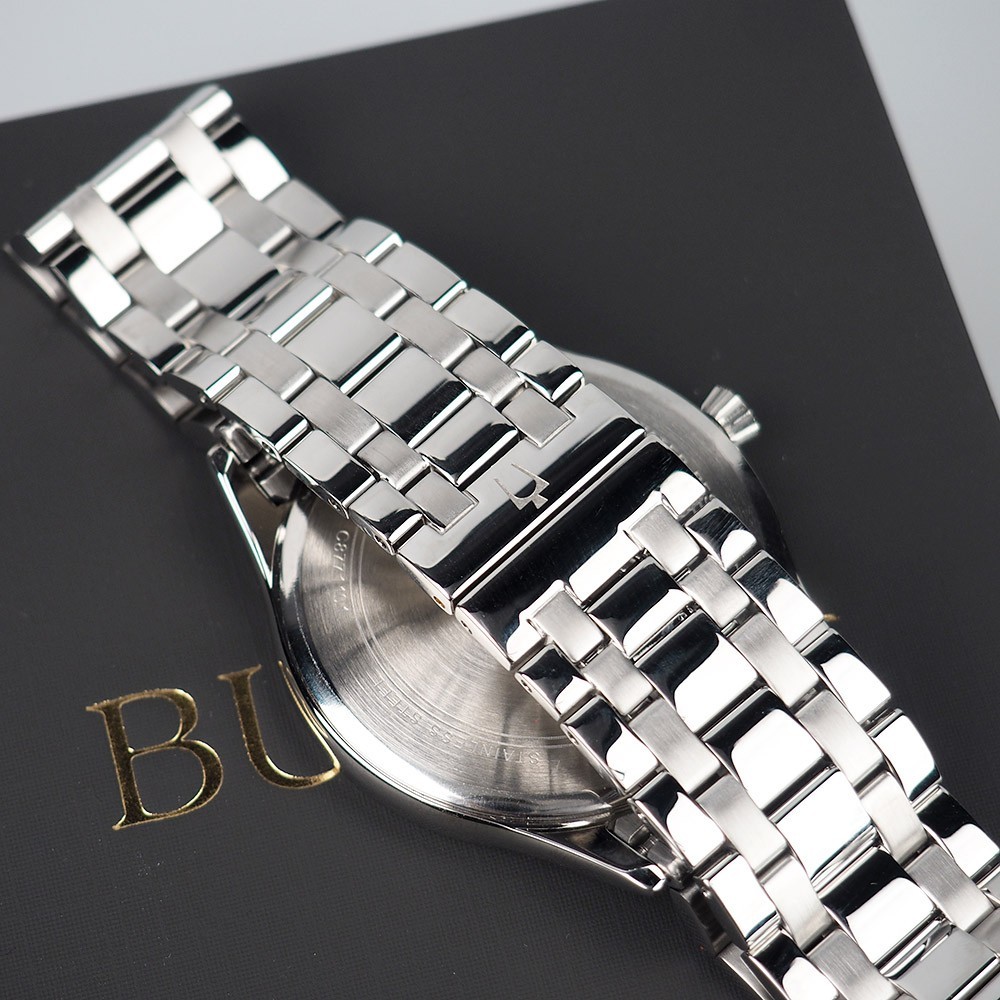 Bulova Classic 96B261 Gray Dial Silver-Tone Stainless Steel Quartz Men’s Watch