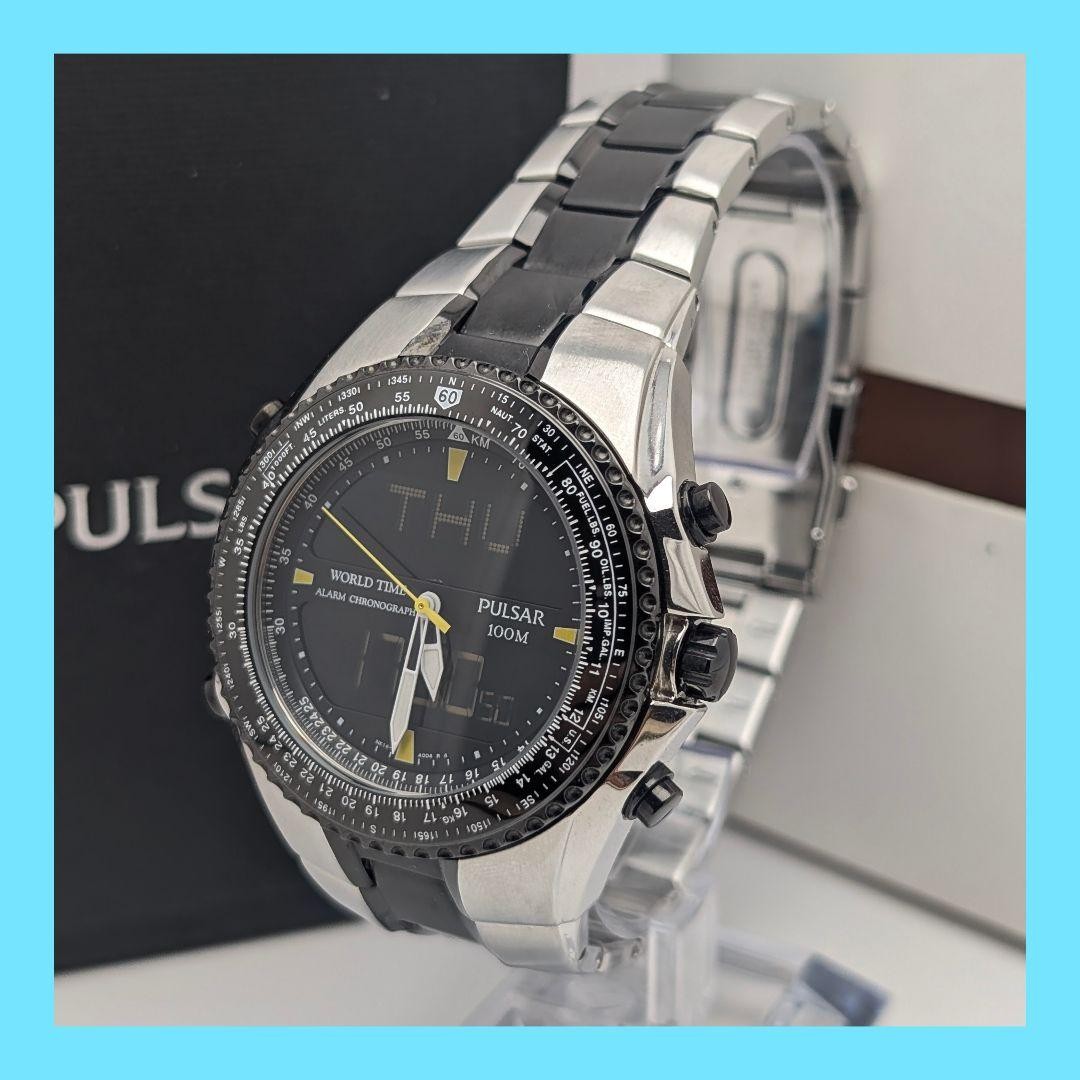 Unused SEIKO PULSAR Seiko Pulsar Overseas Model Digital Analog
