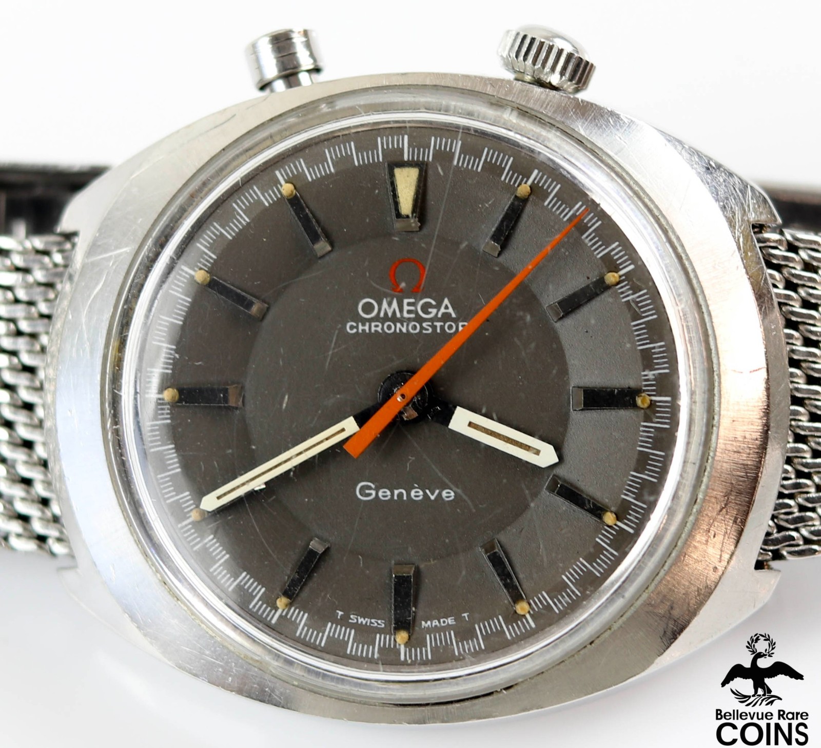 1969 OMEGA Genève Chronostop DIVER Manual Winding WATCH Cal 865