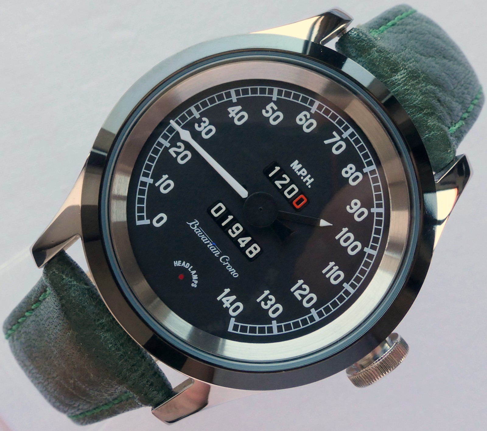 Jaguar XK120 XK 120 Classic British Sport Car Speedometer Accessory Swiss Watch