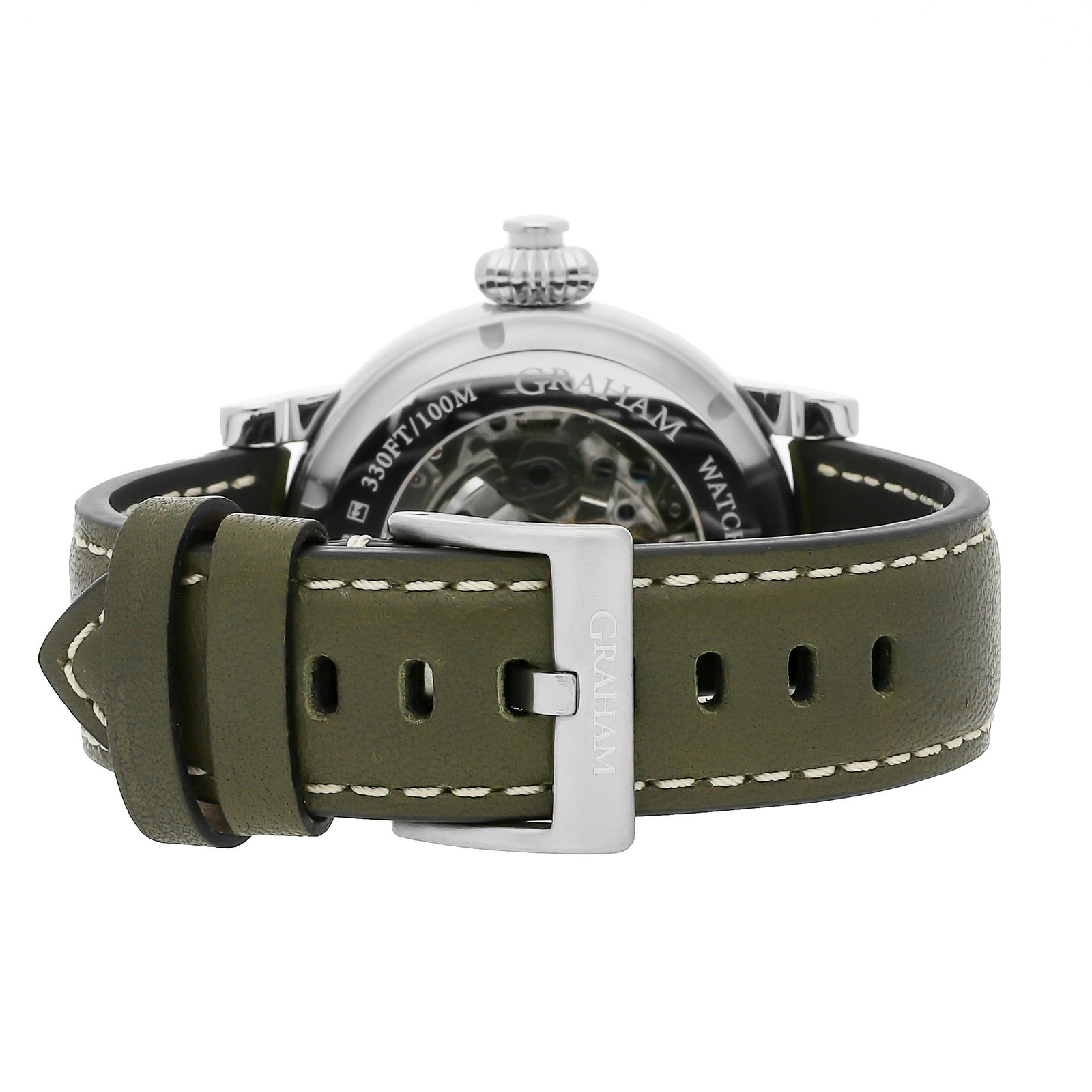 Graham Fortress Left Hand LE Auto Steel Mens Strap Watch 2FOAS.G05A.L141B