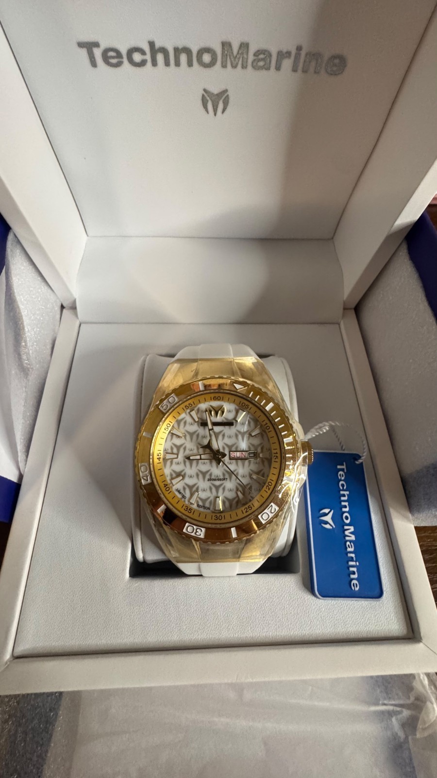 TechnoMarine Cruise Quartz Chronograph Date Sport 45mm 200m Wristwatch w/ Box