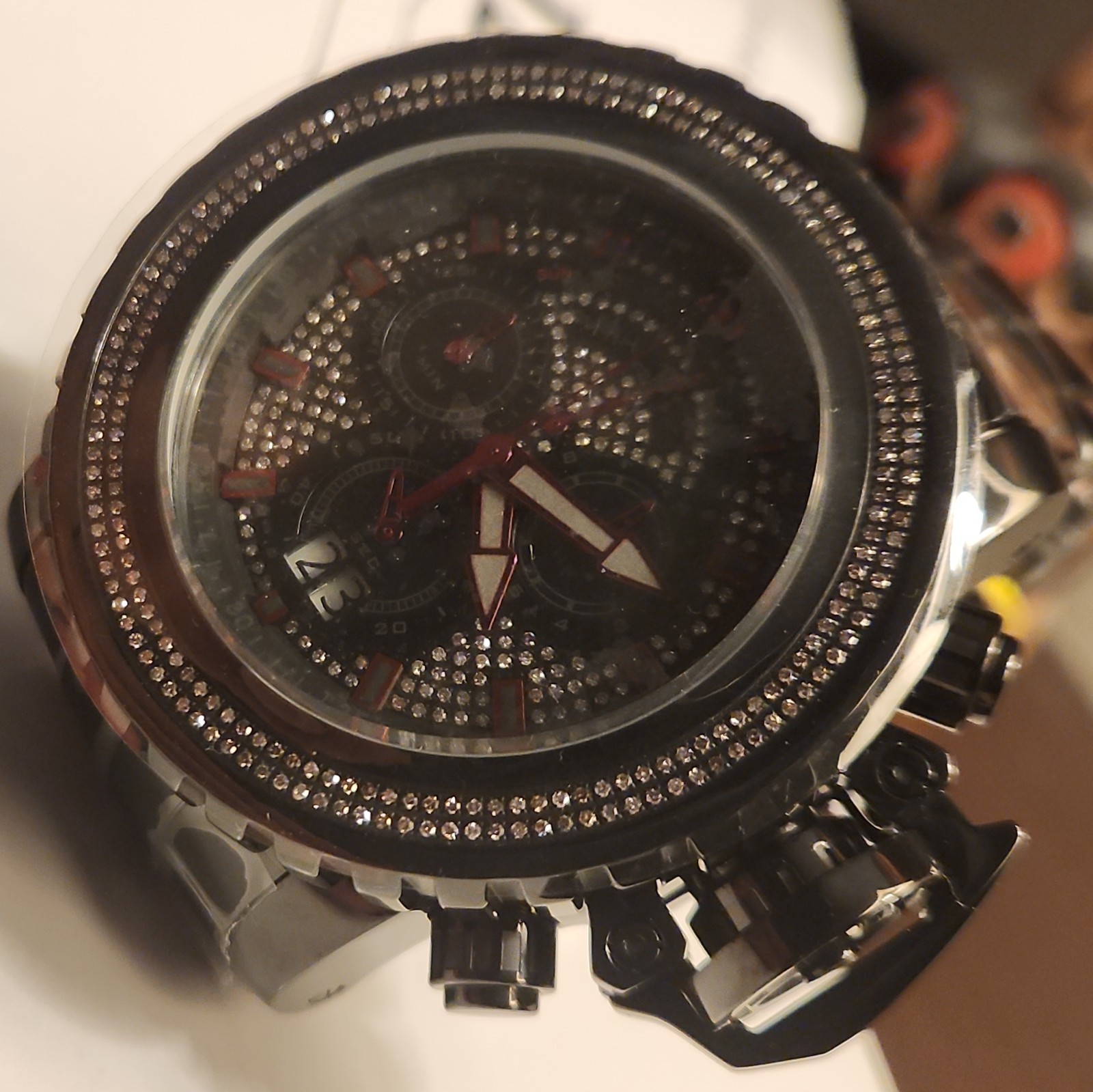 Invicta Black Label Pro-Diver Sea Hunter certified 1.7 carat 422 diamonds style