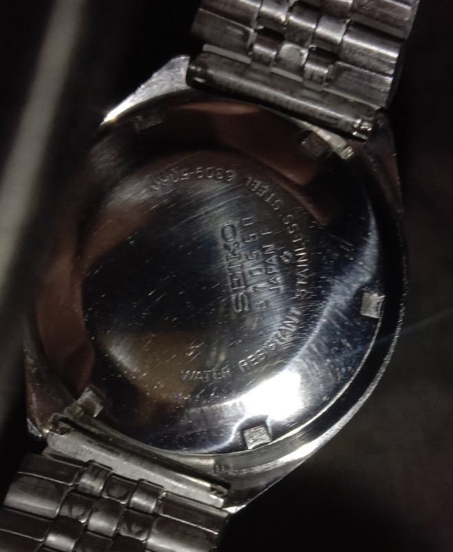 Vintage Seiko 5 Automatic 6309 Men’s Watch Blue Sunburst Dial Day Date Japan Run