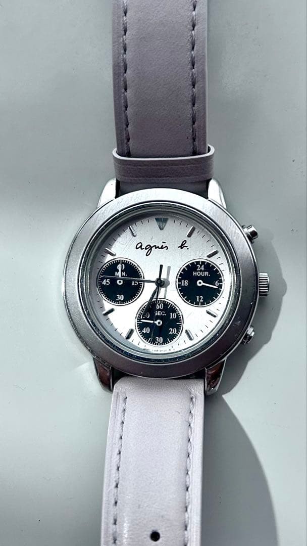 agnes b. Chronograph Wristwatch Chronograph Timepiece for Men