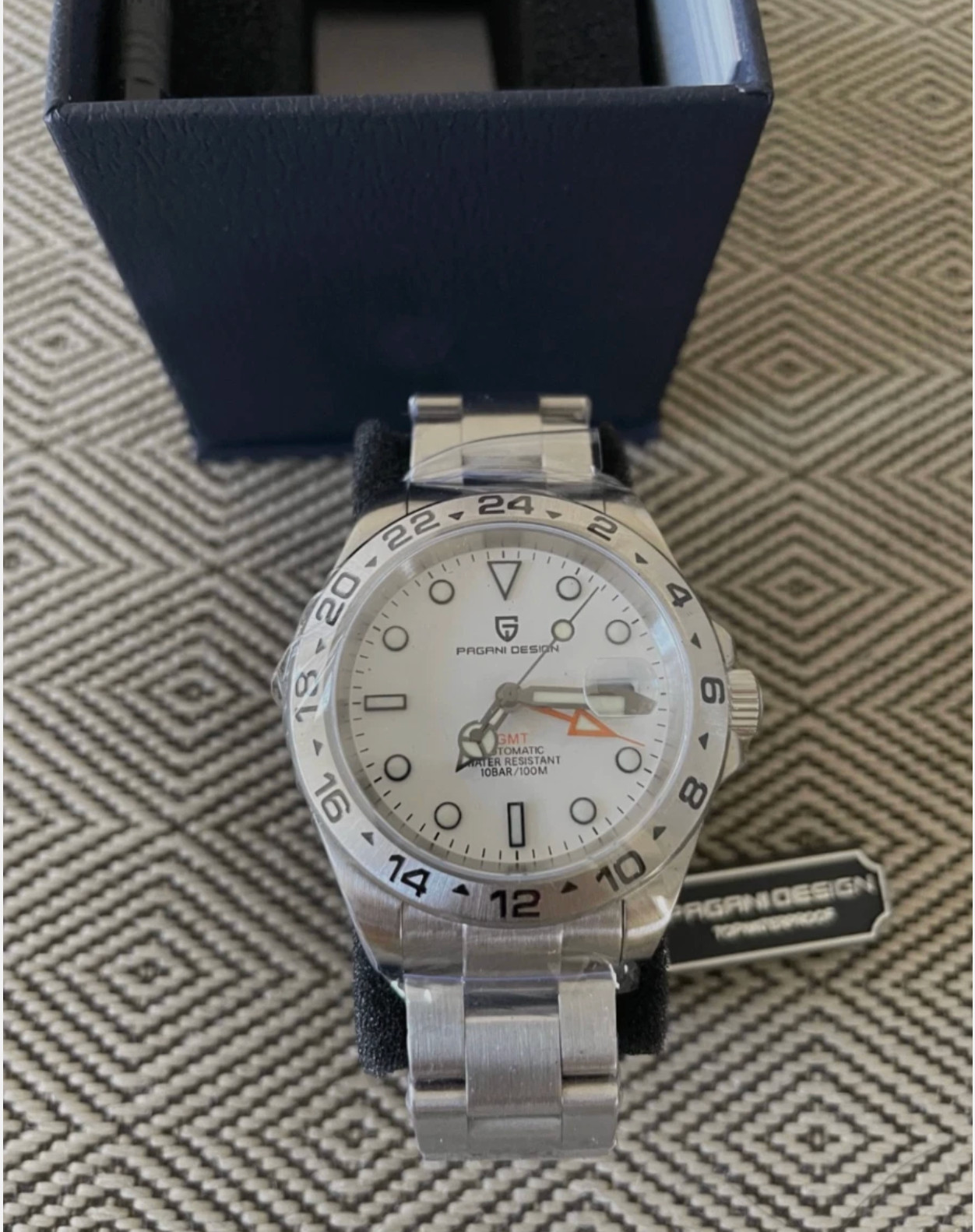 Pagani Design PD-1682 Explorer II GMT, 42mm Silver Stainless Steel.