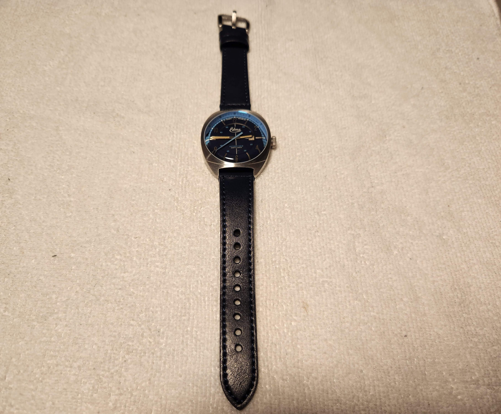 Pre-Owned Edma Crissier in Midnight Blue