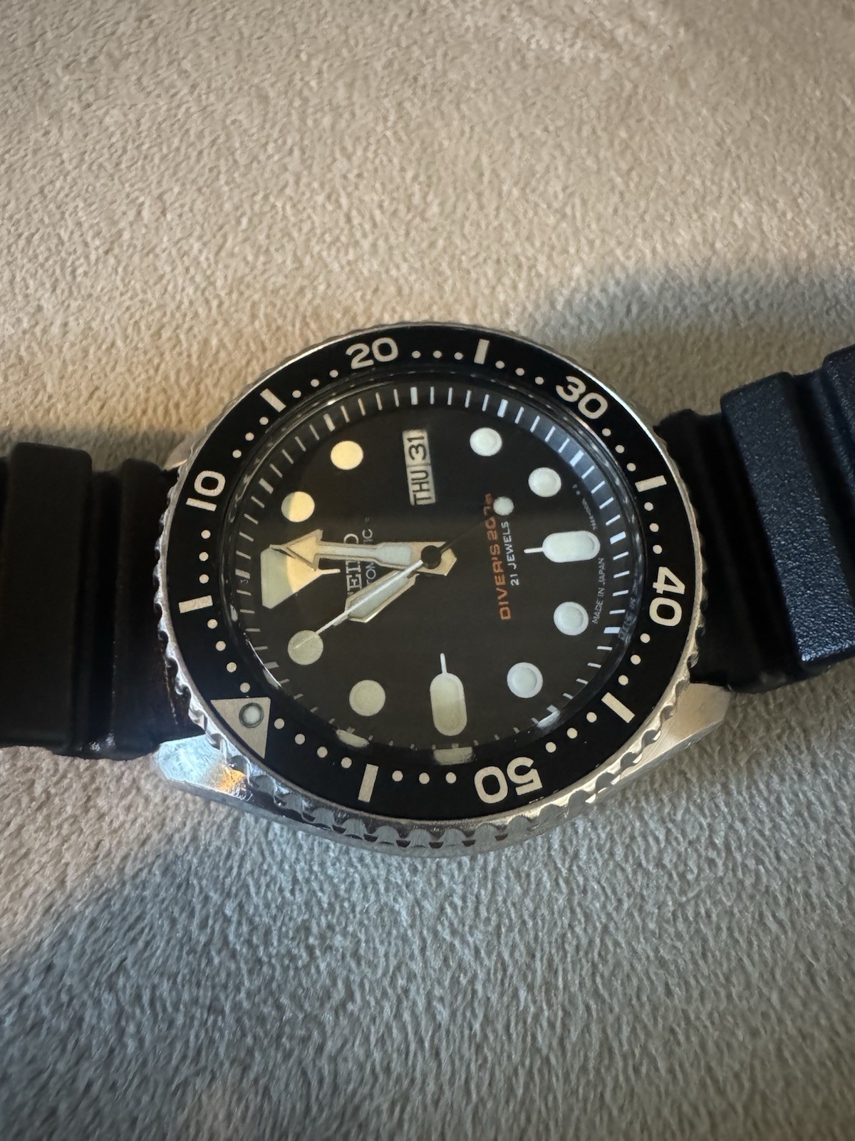 Seiko Prospex Men’s Black Watch – SKX007J1