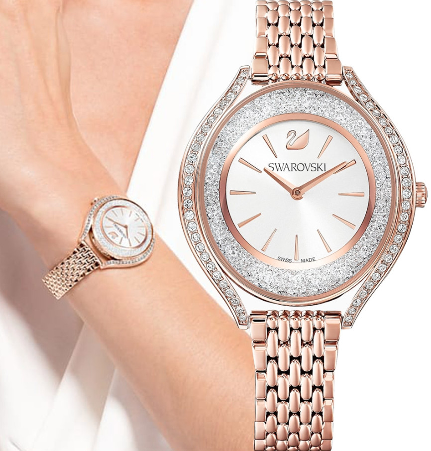 Swarovski Crystalline Aura watch Swiss Made Rose gold-tone finish- 5519459