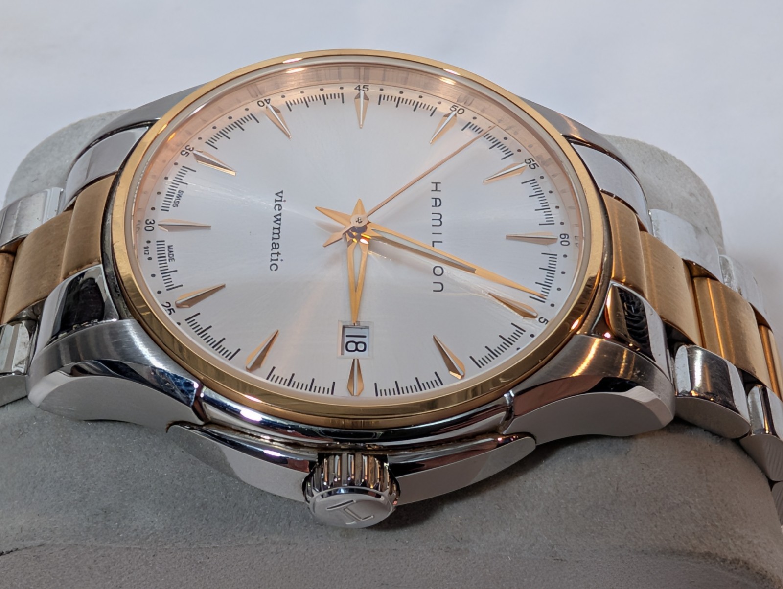 HAMILTON Jazzmaster Viewmatic H326550 Date Silver Dial Automatic Men ETA 2824-2