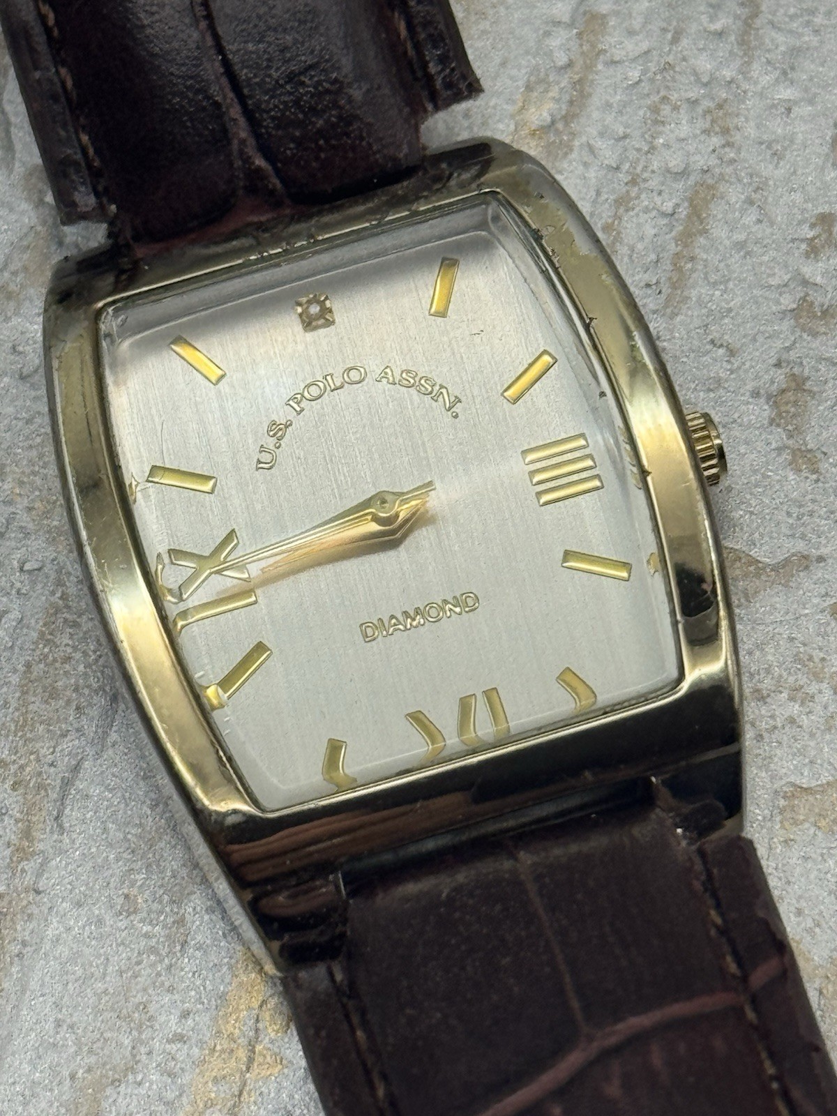 US Polo Assn. Watch With Adjustable Leather Band