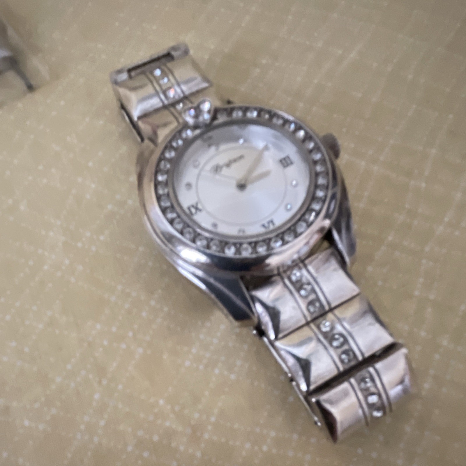 Brighton Women’s Vintage Quartz Analog Dress Watch Roman Numerals Hearts
