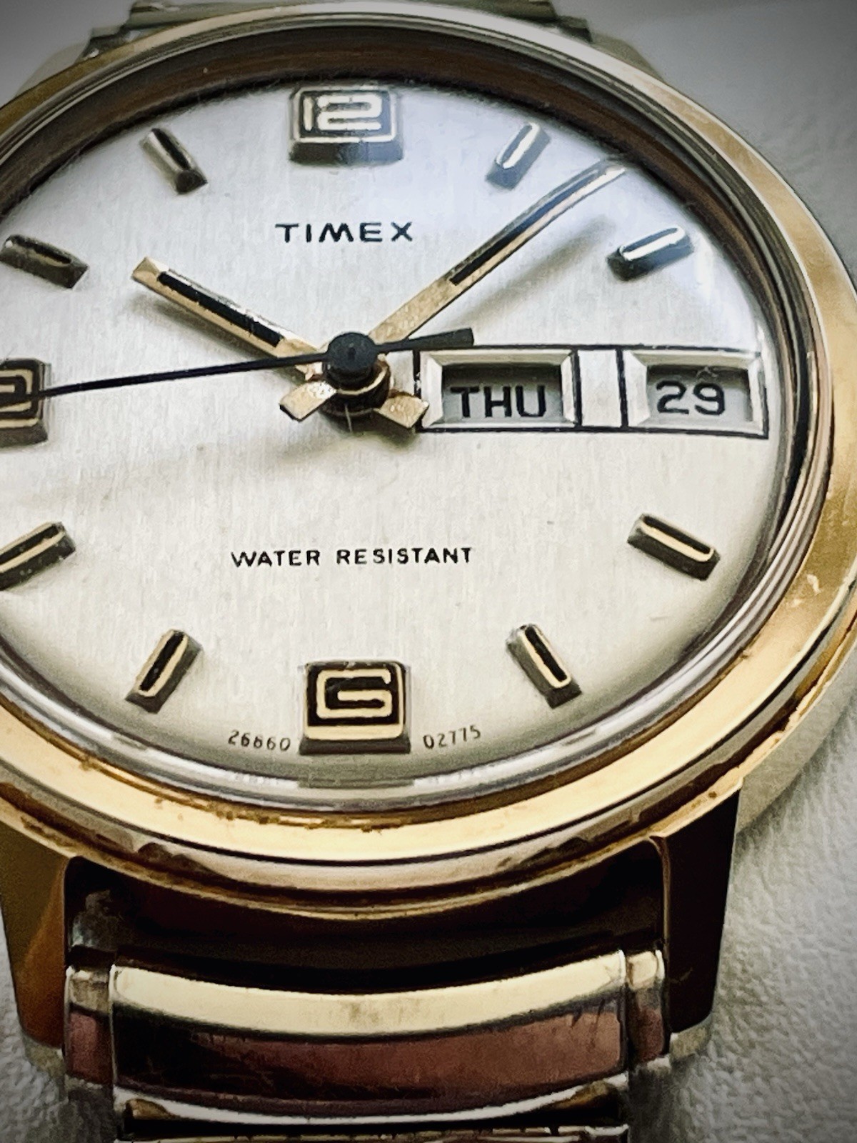 Vintage Timex Marlin Day Date Watch – Men’s 26860 02775 – Runs!