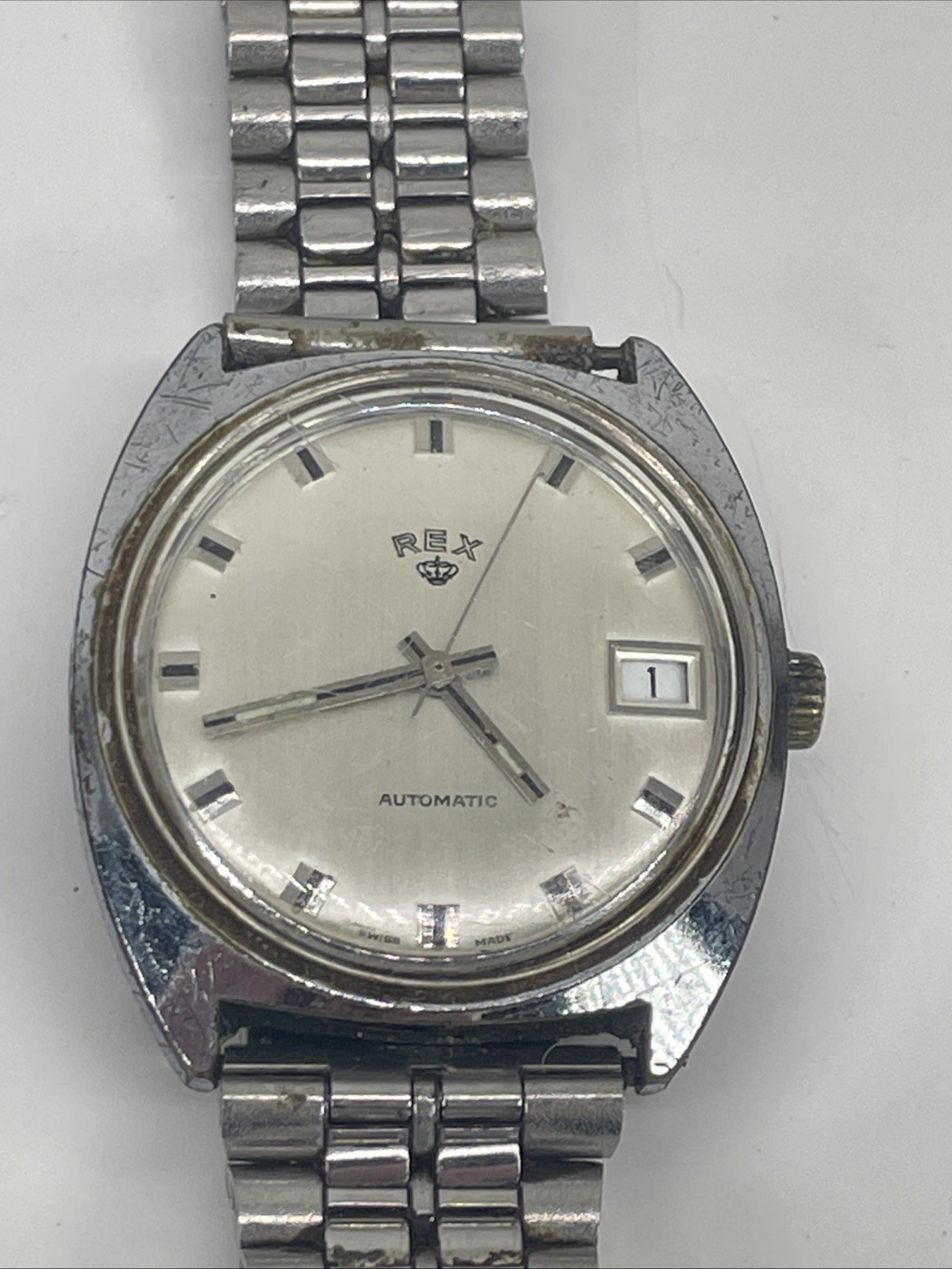 Swiss Watch REX Mechanical Vintage Watch 70’S FOR MAN Original Watch 67091 Runs
