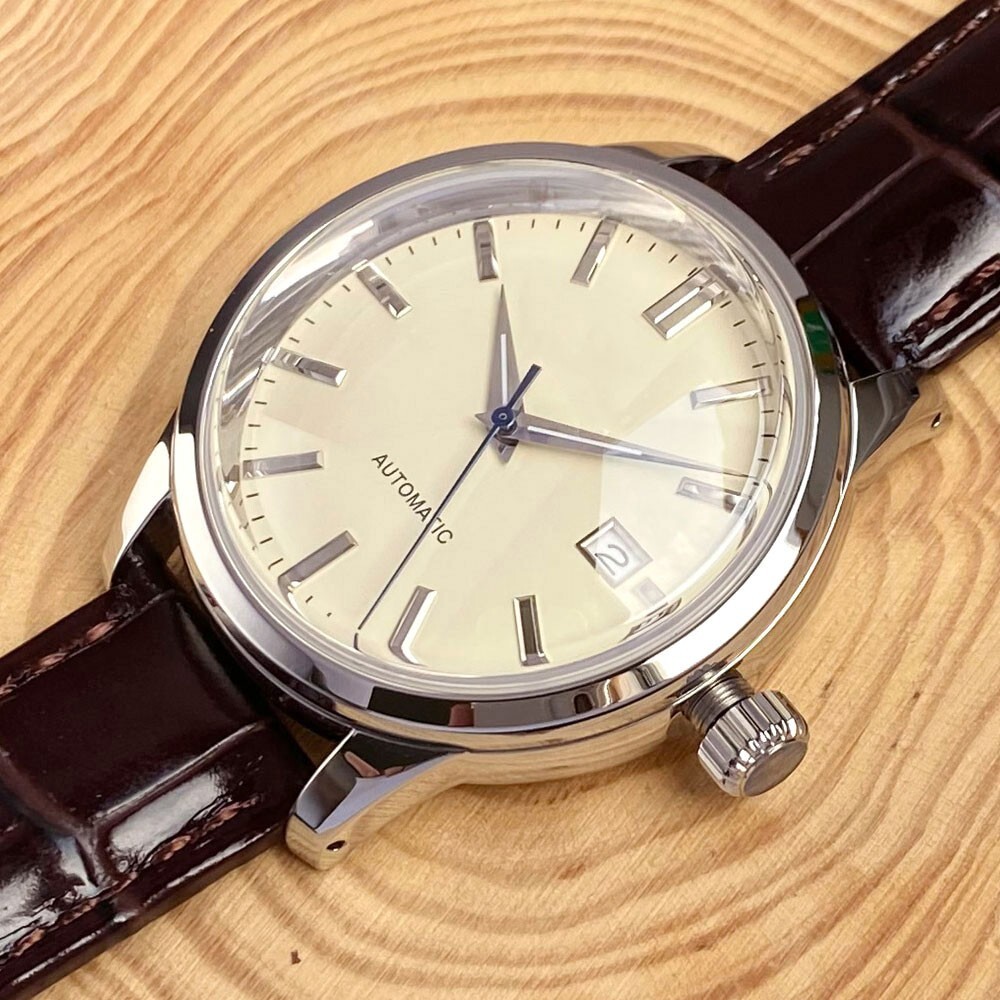 40mm Tandorio Butter Dial Double Bow Sapphire Glass NH35A Automatic Mens Watch