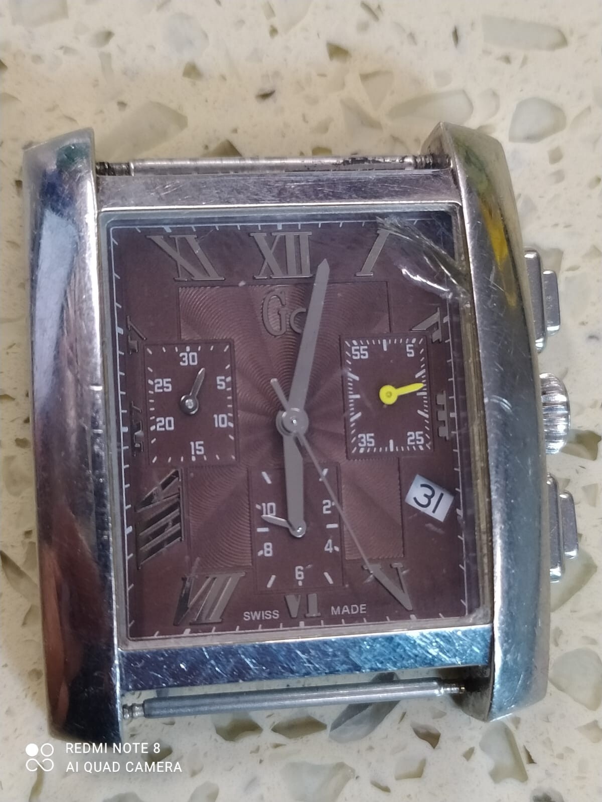 Guess Collection Brown Dial GC40500 Swiss Made Work