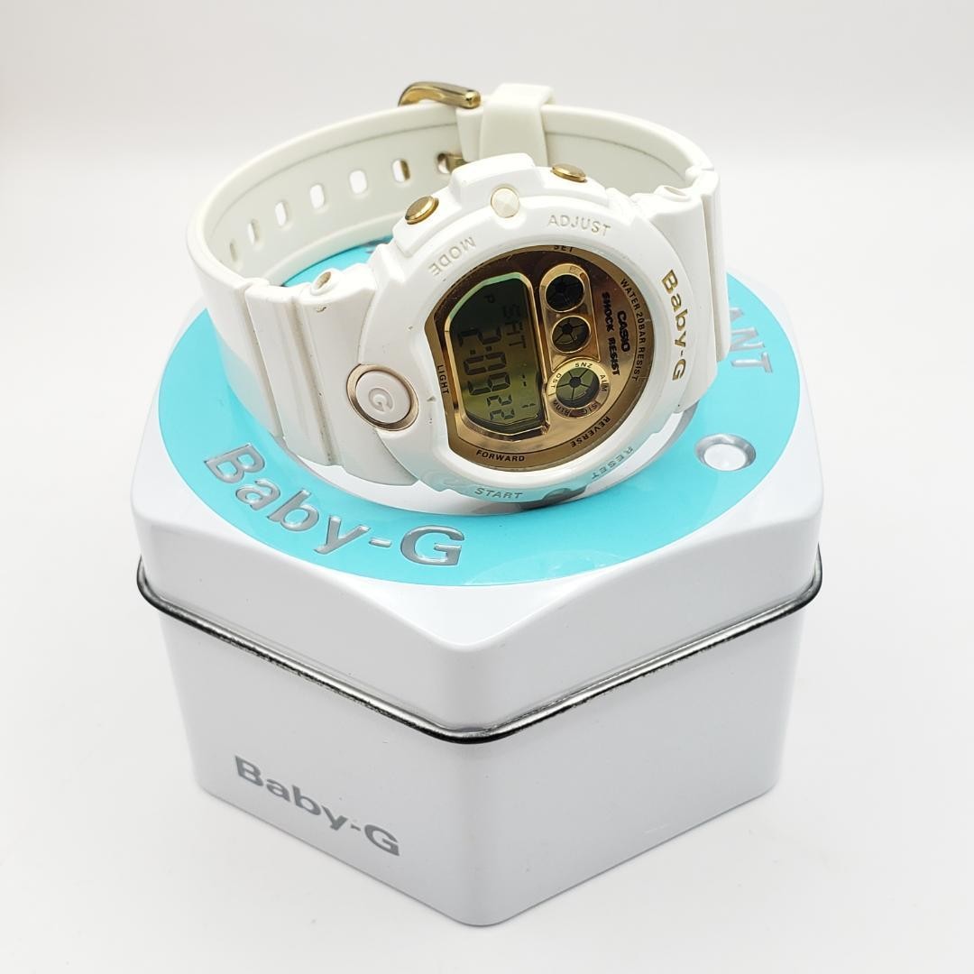 Casio Baby-G BG-6901-1JF Women’s White Digital Watch Used