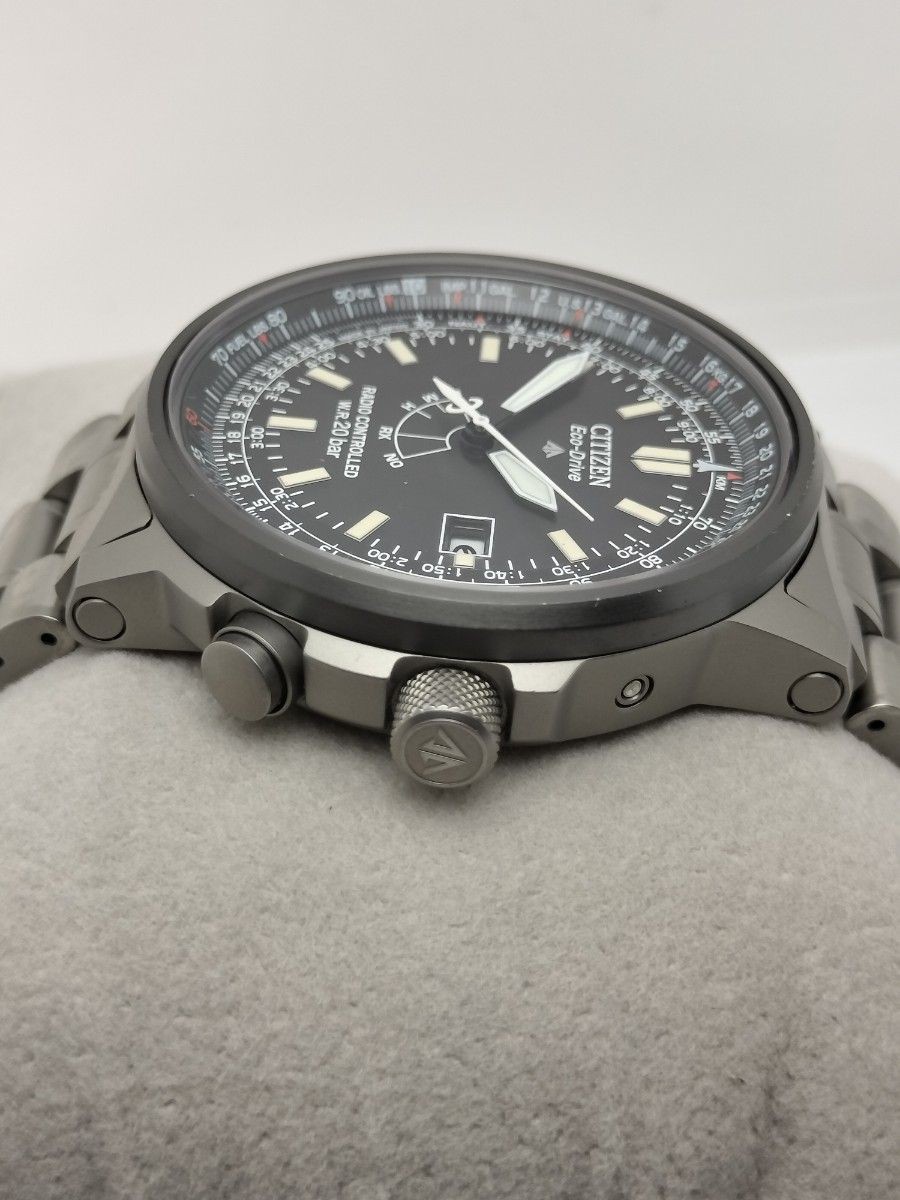 Citizen Promaster H411-T007295 Eco-Drive Radio Titanium Watch