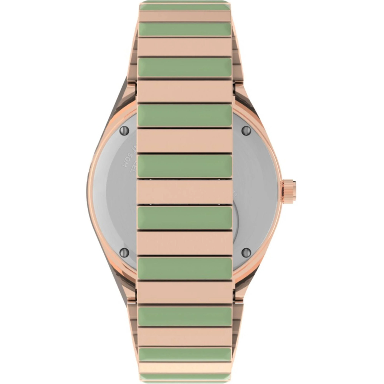 Timex Q Malibu Rose Gold and Green 36mm Women’s Watch