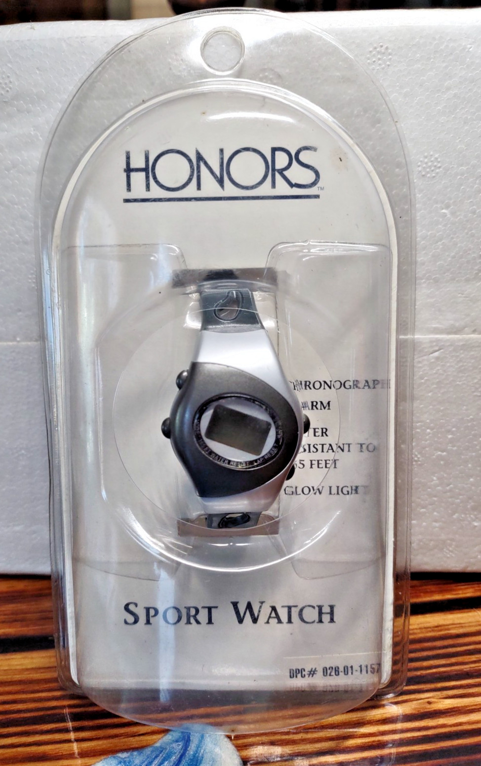 Honors Sports Watch Vintage 2000 New Old Stock Sealed Package Dark / Light Gray
