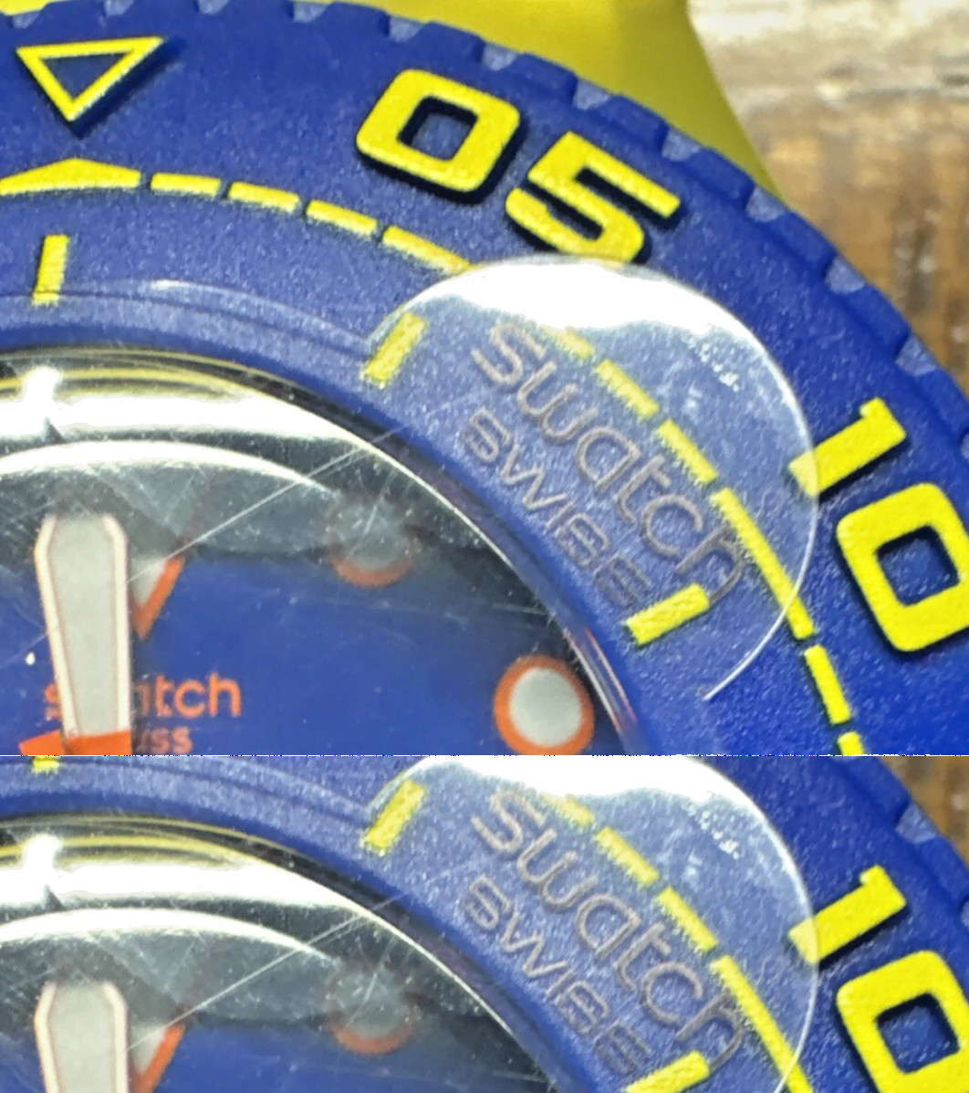 Swatch Playero / Scuba Libre 4SUUJ400 44mm Blue / Yellow – Unused w/ Box EXC